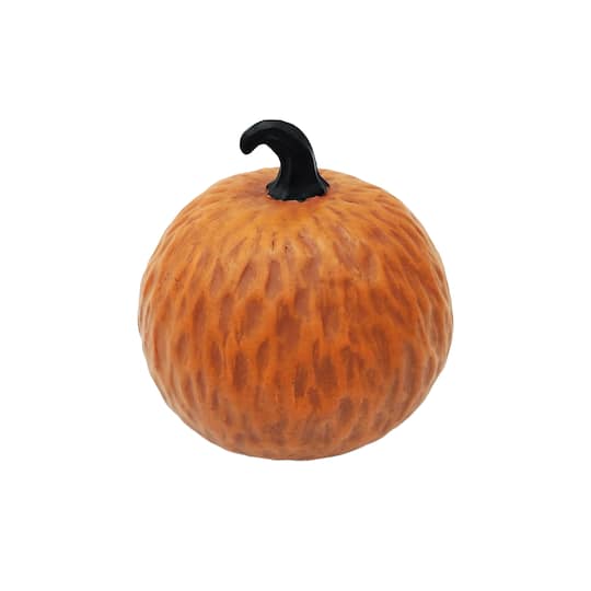 6.5" Paper Mache Pumpkin Tabletop Décor by Ashland